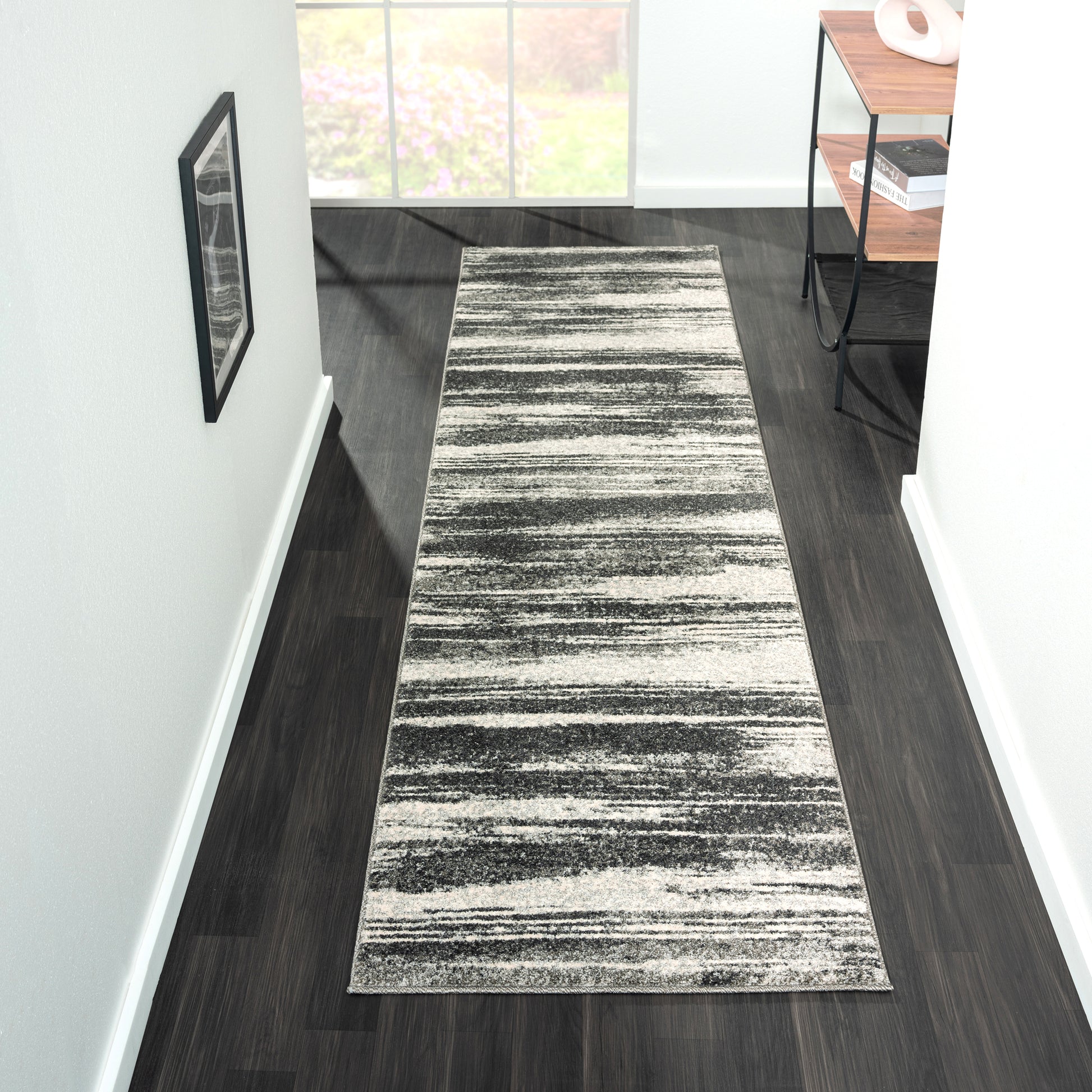 Astana 481 Charcoal Hallway Runner Saray Rugs