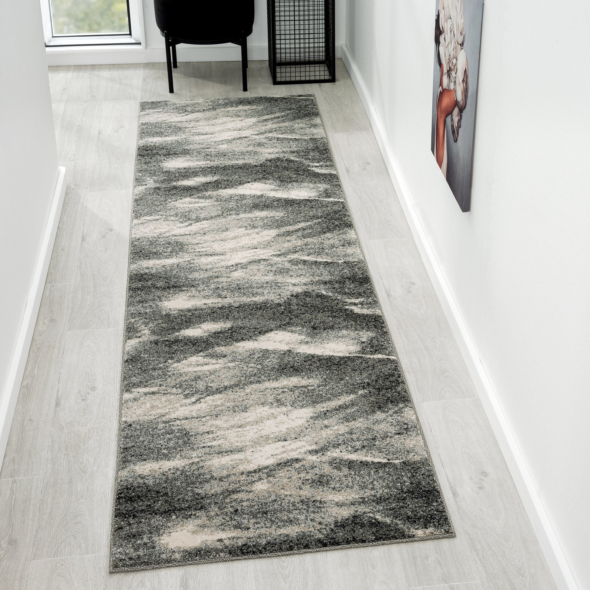 Astana 483 Ash Hallway Runner Saray Rugs