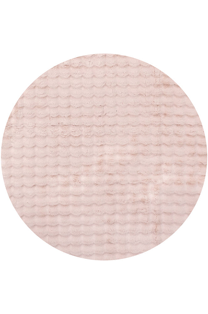 Soft Blush Round - Machine Washable Rug Rug Culture