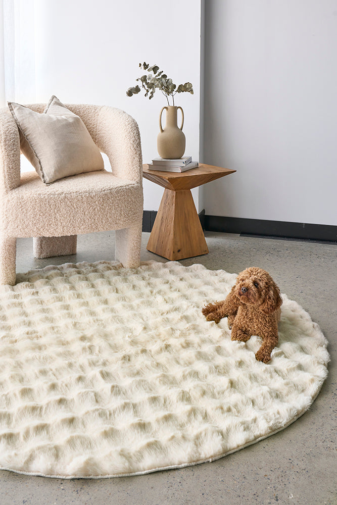 Soft Natural Round - Machine Washable Rug Rug Culture