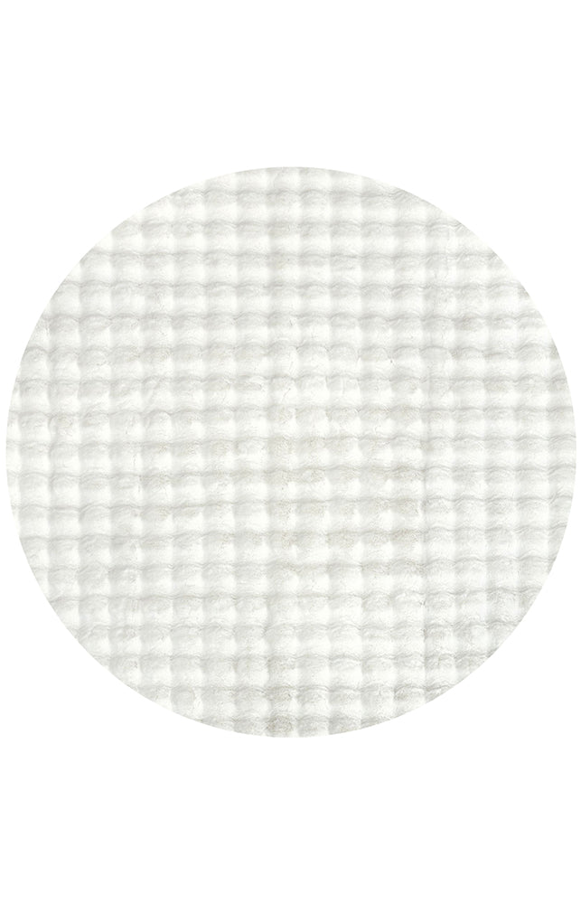 SOft White Round - Machine Washable Rug Rug Culture