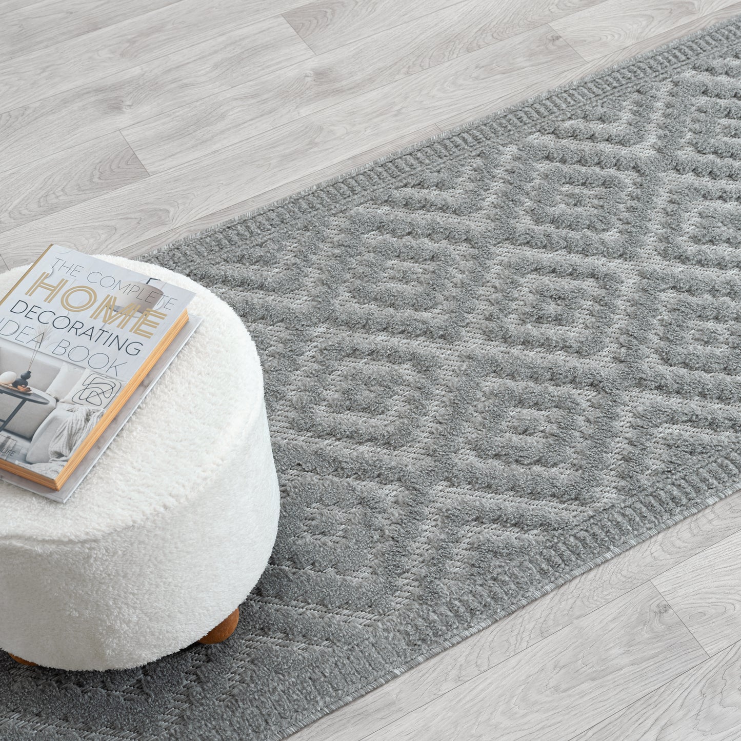 Calmer 414 Cloud geometric patterns Hallway Runner Saray Rugs