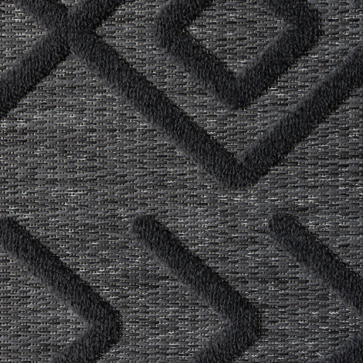 Calmer 416 Charcoal geometric patterns Hallway Runner Saray Rugs