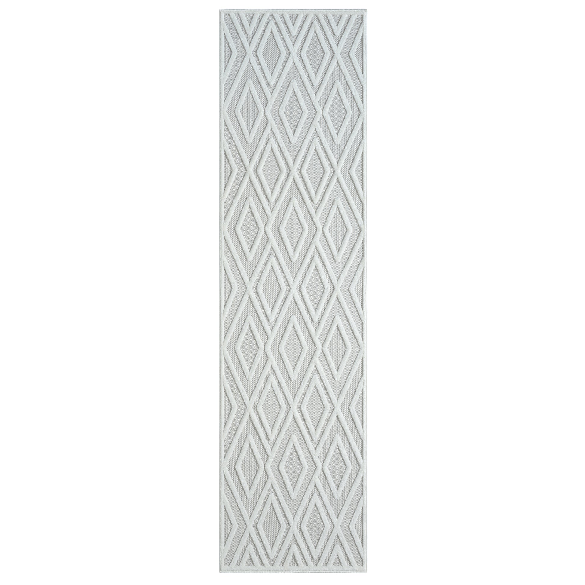 Calmer 418 Frost geometric patterns Hallway Runner Saray Rugs