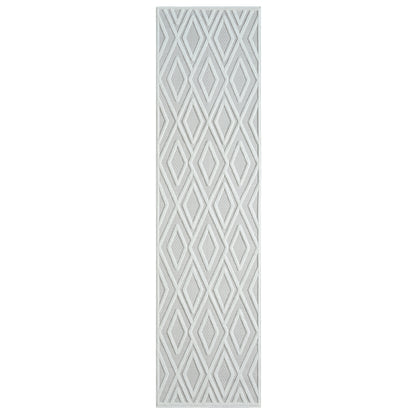 Calmer 418 Frost geometric patterns Hallway Runner Saray Rugs