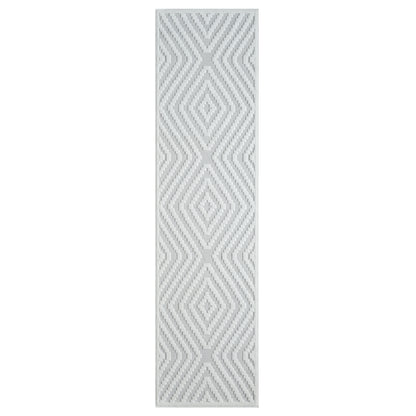 Calmer 419 Linen geometric patterns Hallway Runner Saray Rugs