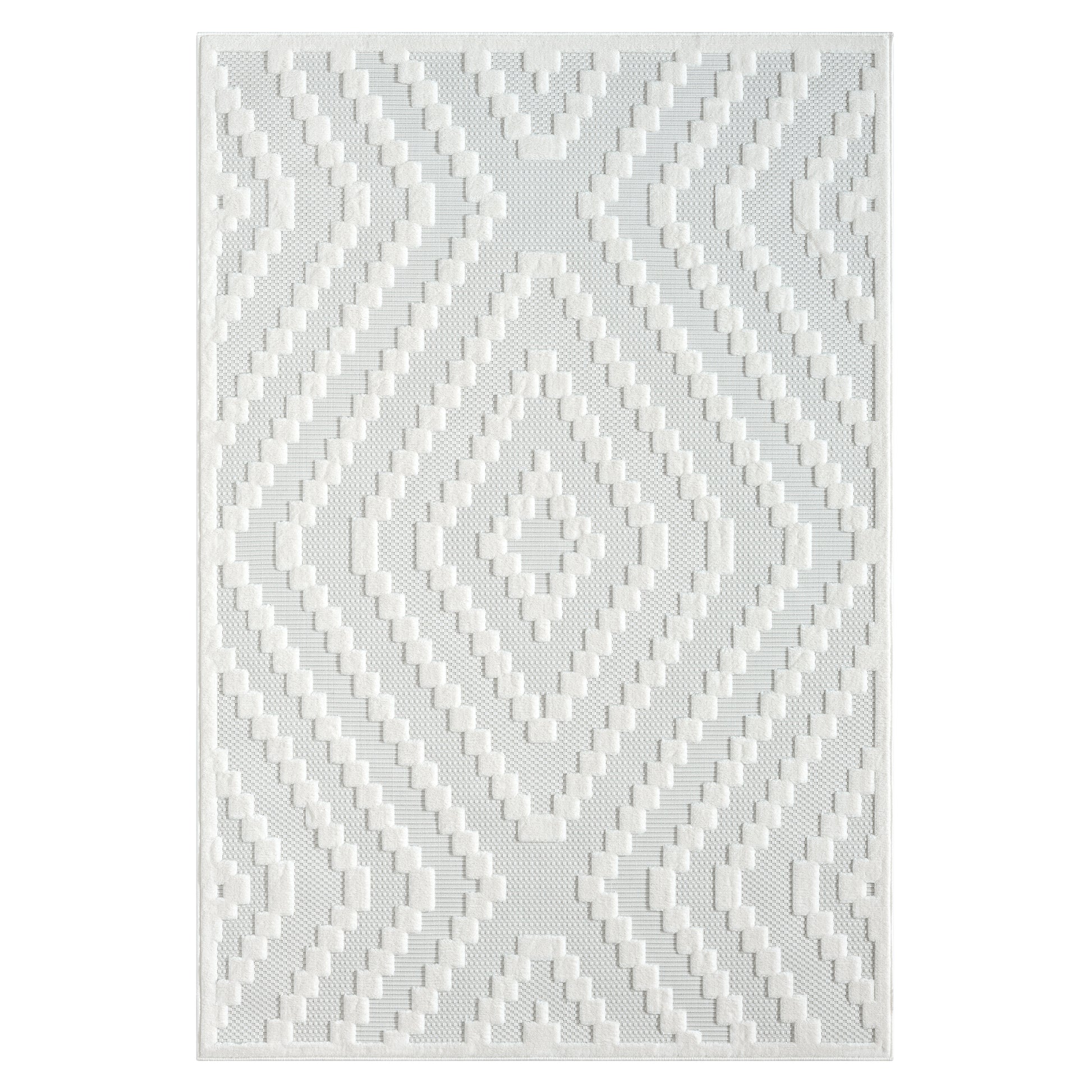 Calmer 419 Linen geometric patterns Rug Saray Rugs