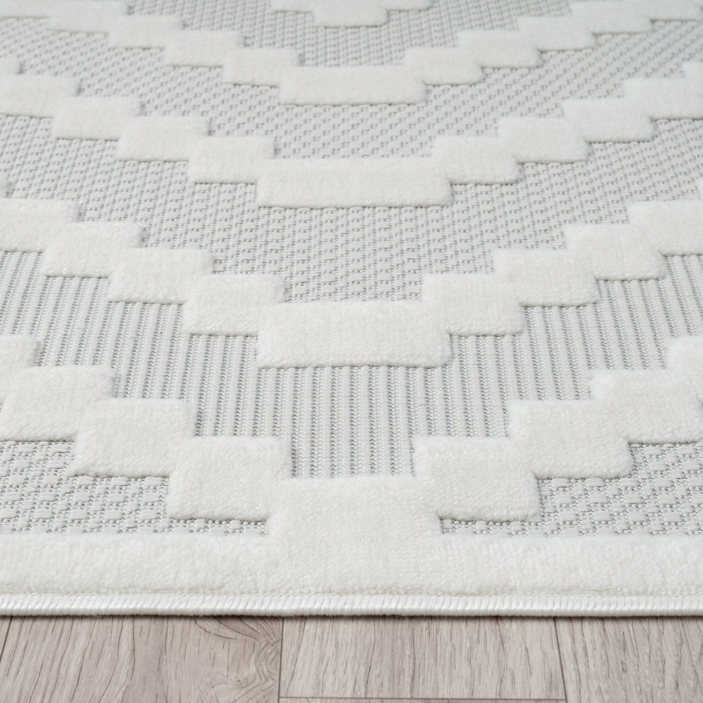 Calmer 419 Linen geometric patterns Rug Saray Rugs