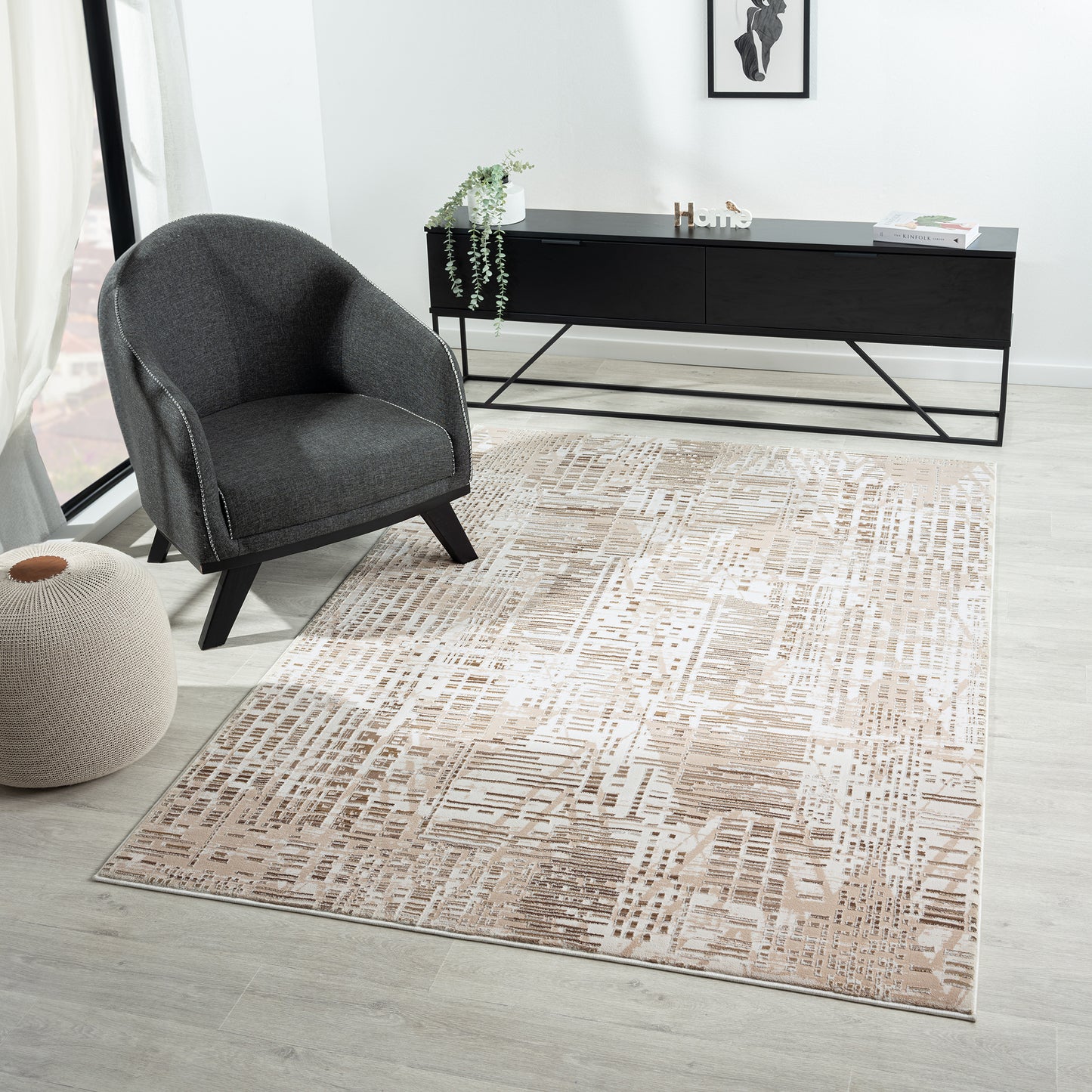 Fabled 473 Taupa Serene Modern Rug Saray Rugs