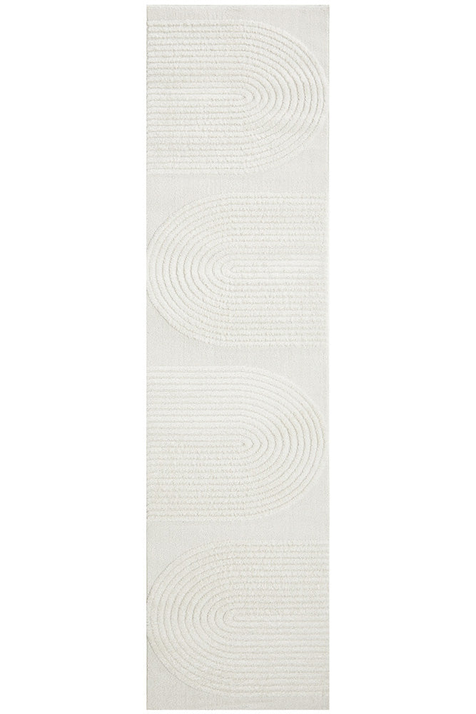 London Abbey White Runner Rug Rug Culture