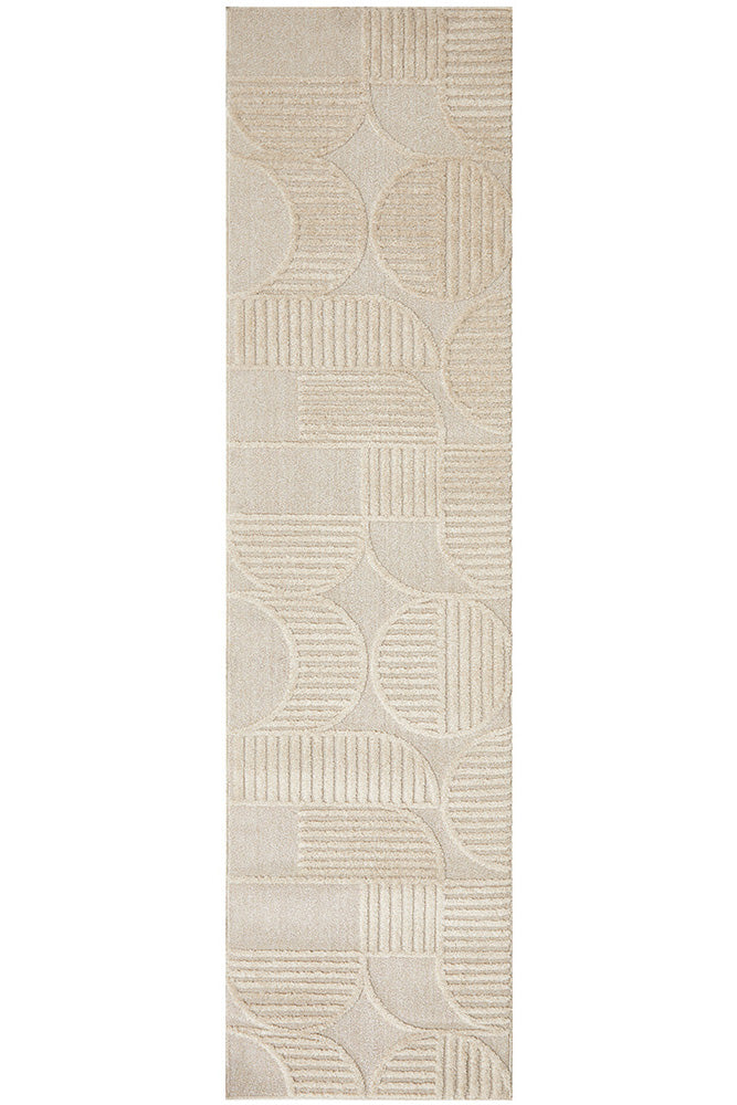 London Leo Beige Runner Rug Rug Culture