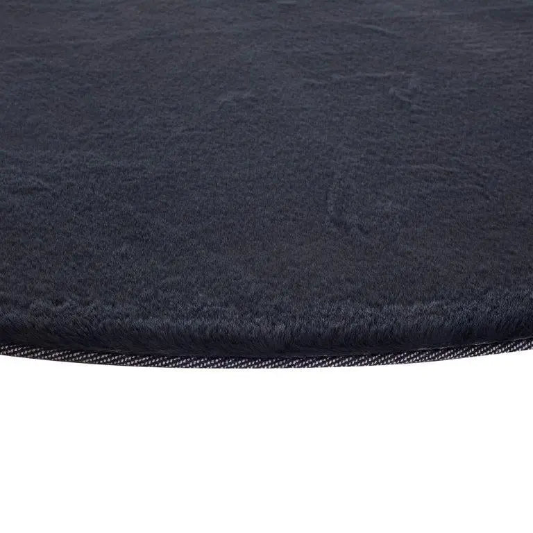 Pony Soft Round Dark Grey Rug Italtex