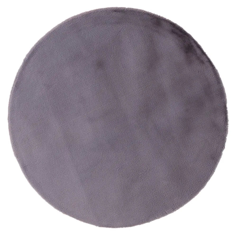 Pony Soft Round Gun Metal Clour Rug Italtex