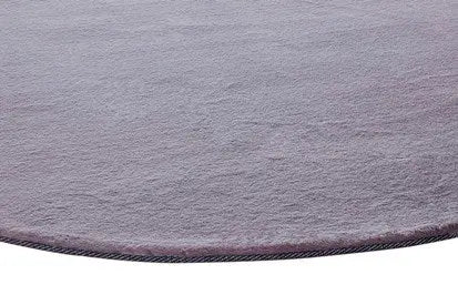 Pony Soft Round Gun Metal Clour Rug Italtex