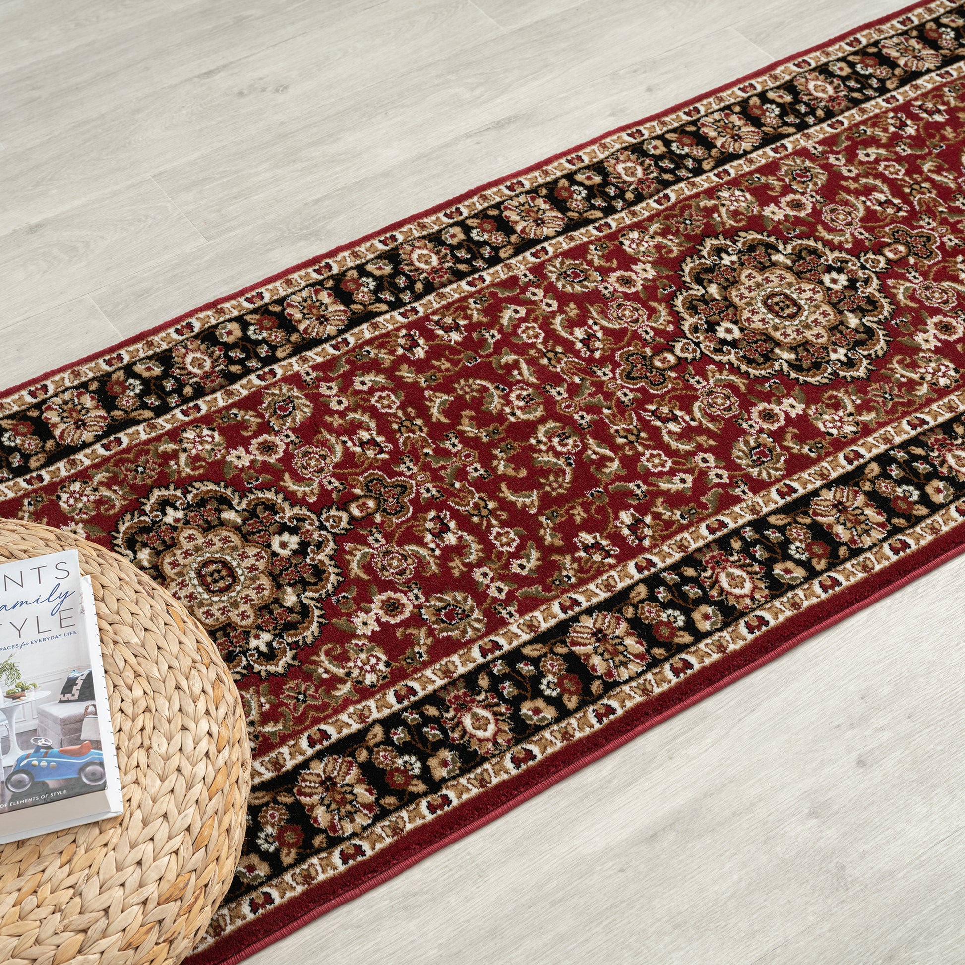 Empire 524 Red Hallway Runner Saray Rugs