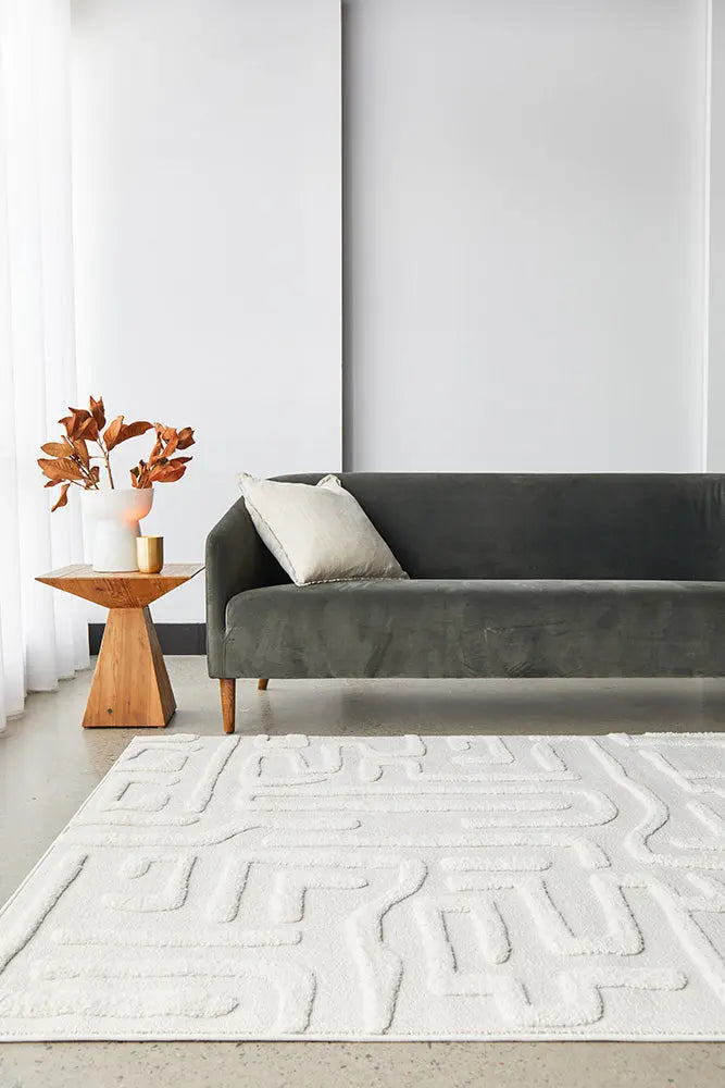 Sera Arlo White Rug RUG CULTURE