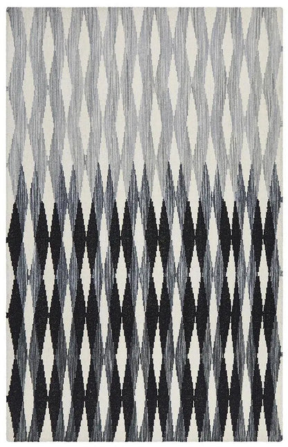 Afroza 323 Black Wool Rug Unitex