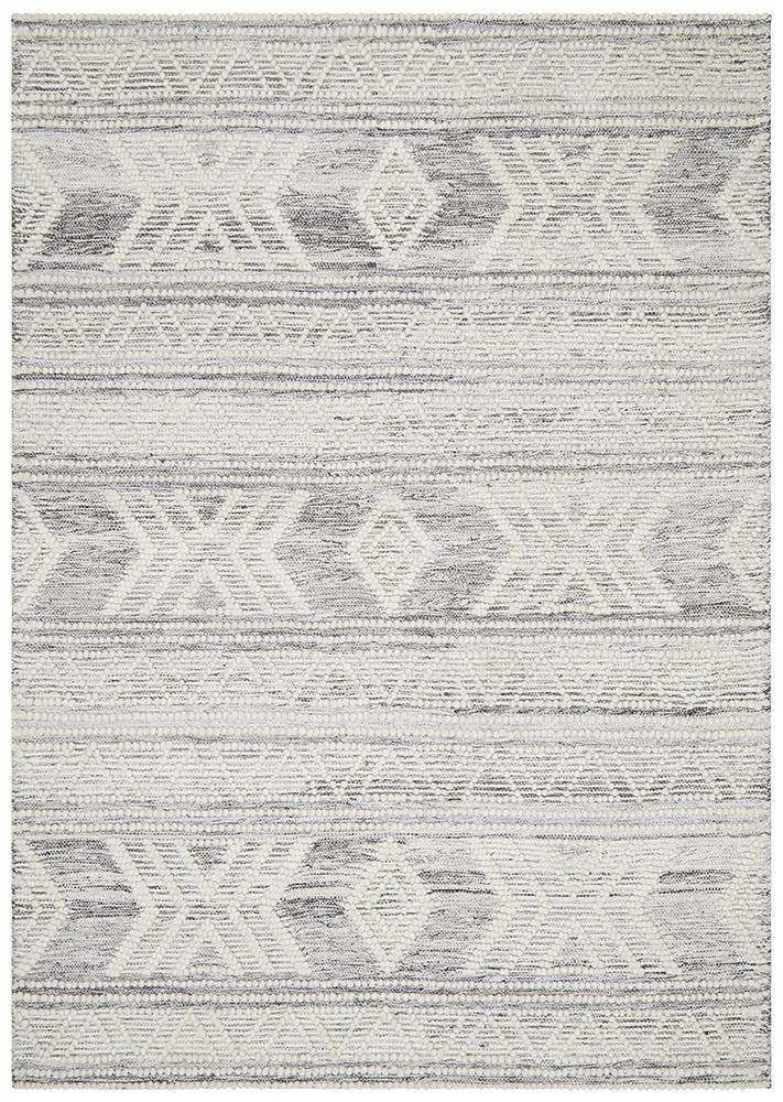 Amber 806 SILVER WOOL RUG Unitex