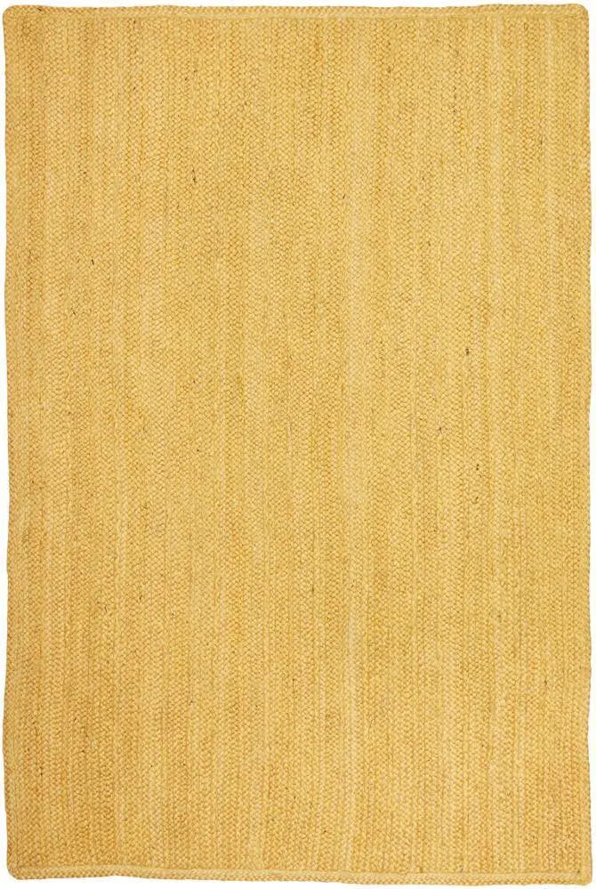 Bondi Yellow hand briaded Jute Rug RUG CULTURE