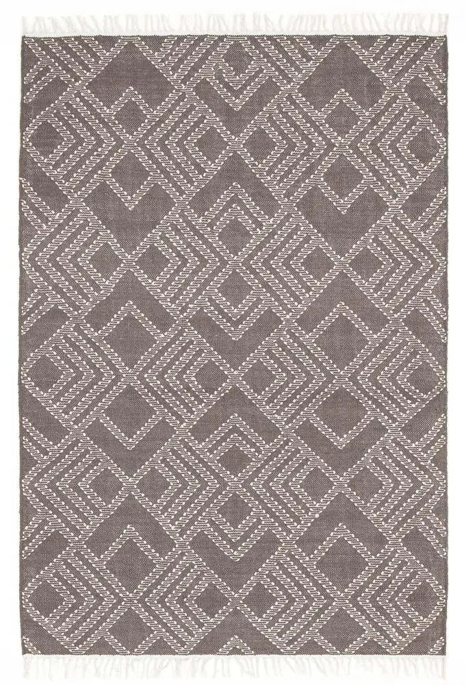 Bonita 739 Grey Wool and Viscose Rug Unitex