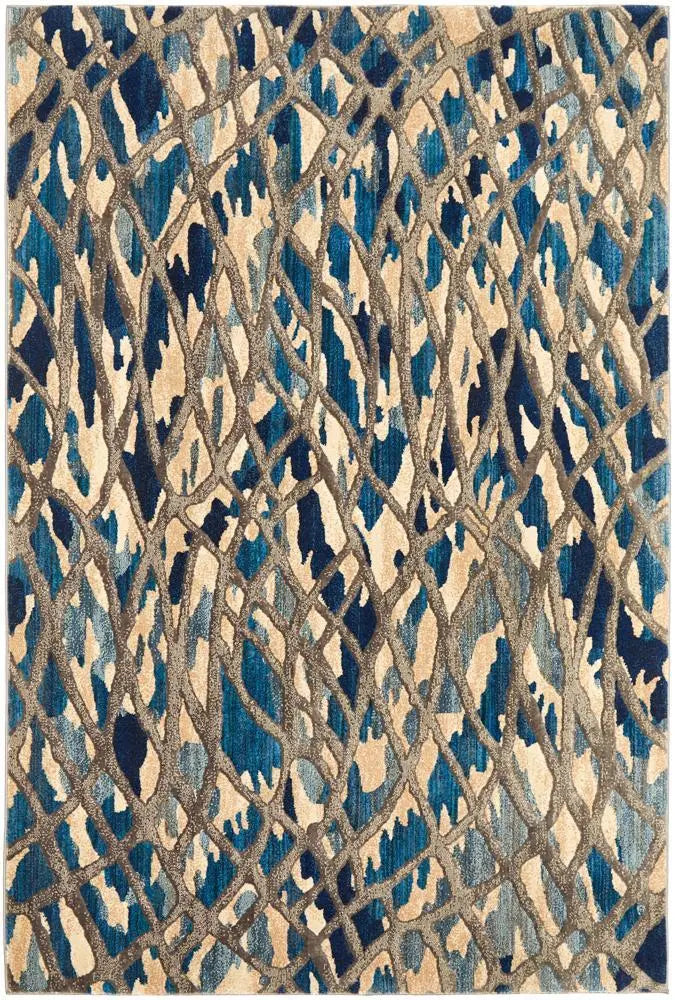 Dream Ropes Modern Blue Rug Rug Culture