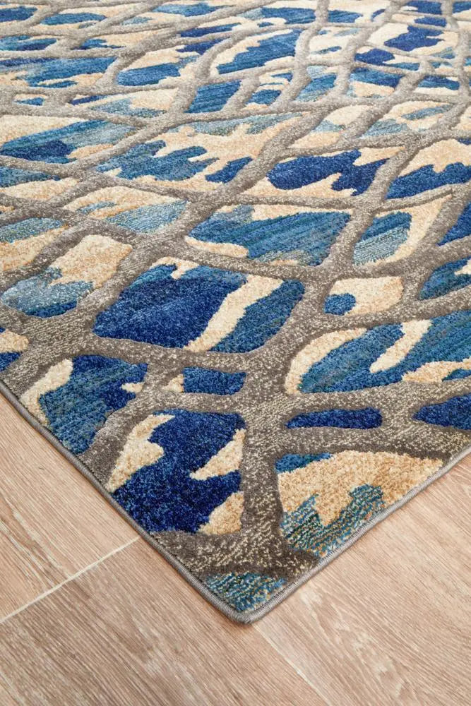 Dream Ropes Modern Blue Rug Rug Culture