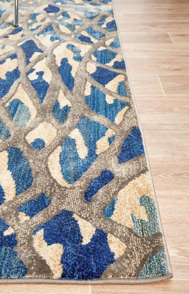 Dream Ropes Modern Blue Rug Rug Culture