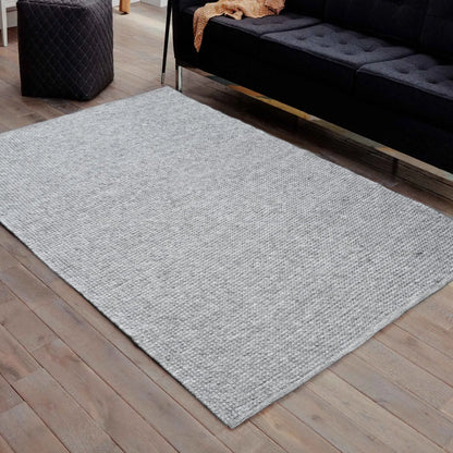 Fancy Grey Wool Rug The Rug Co