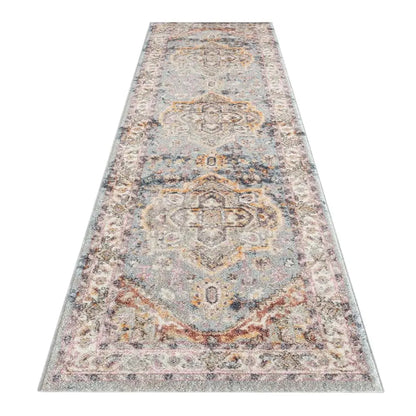 Luna 7401 Lt.Blue Pastel Hallway Runner Saray Rugs