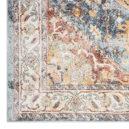 Luna 7401 Lt.Blue Pastel Hallway Runner Saray Rugs