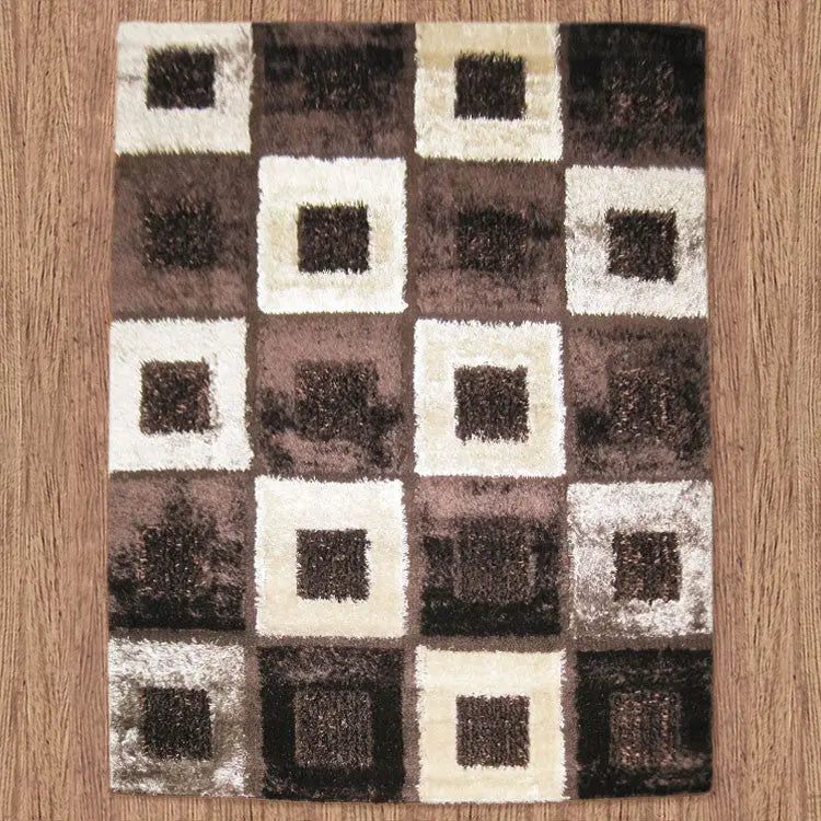 Luxury Collection 1206 Brown Shaggy Rug Saray Rugs