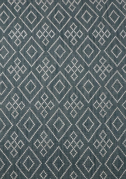 Mozaik Teal Wool Rug The Rug Co