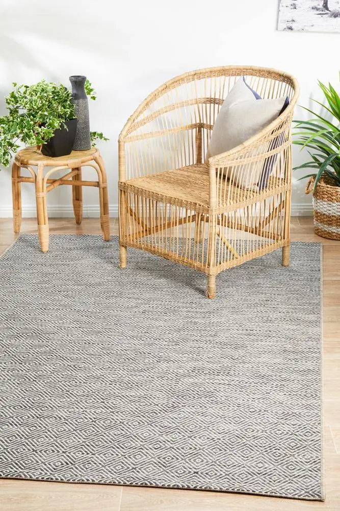 Outdoor Terrace  Grey Rug Rug Culture