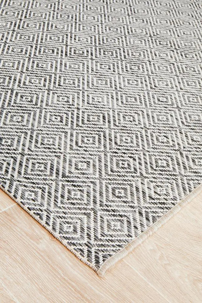 Outdoor Terrace  Grey Rug Rug Culture