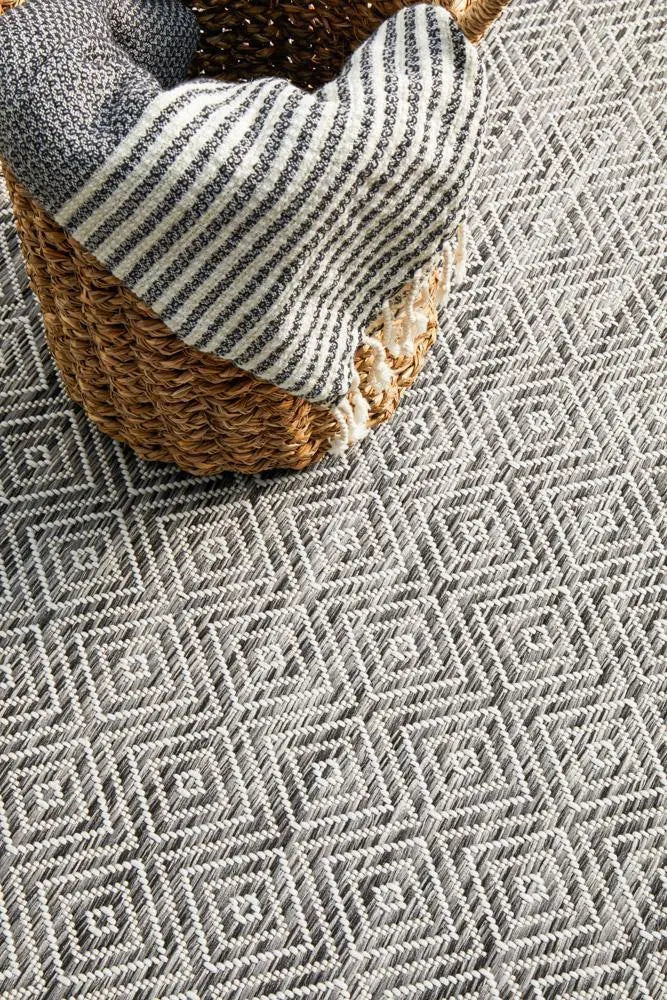 Outdoor Terrace  Grey Rug Rug Culture