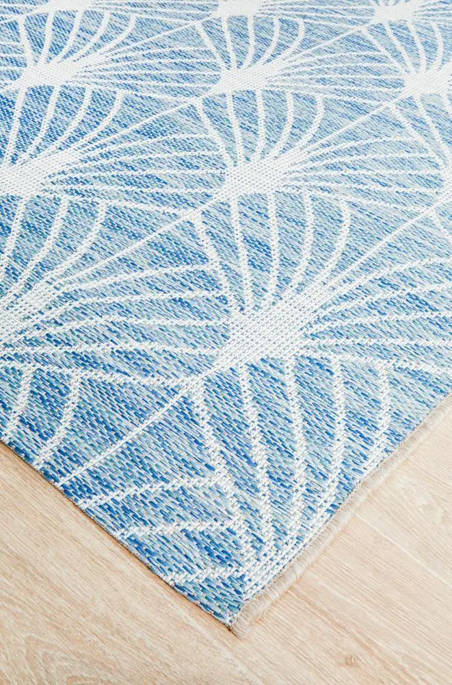 Outdoor Terrace  Sky Blue Rug Rug Culture