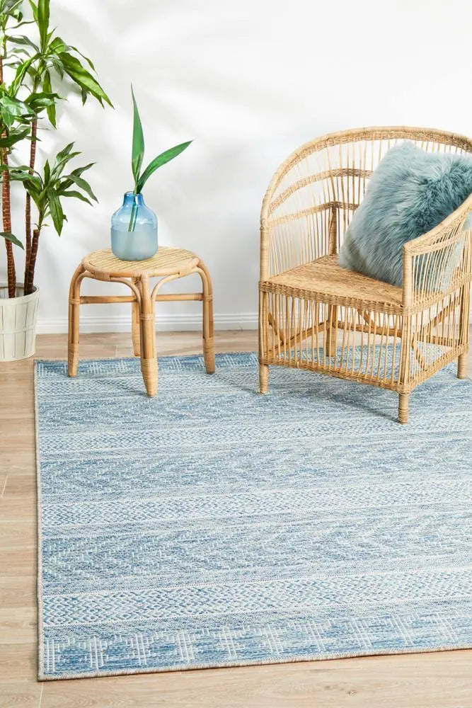 Outdoor Terrace Blue Rug Rug Culture