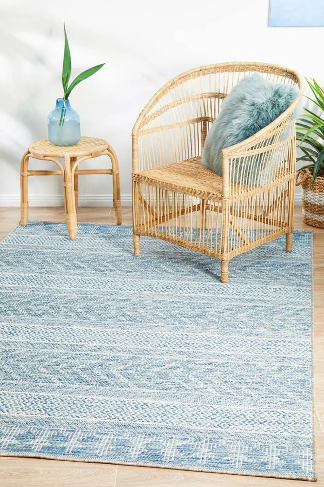 Outdoor Terrace Blue Rug Rug Culture