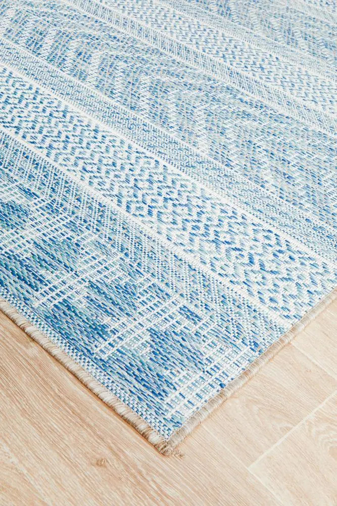 Outdoor Terrace Blue Rug Rug Culture