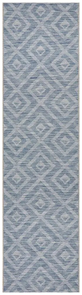 Outdoor Terrace Pattern Blue Rug Rug Culture