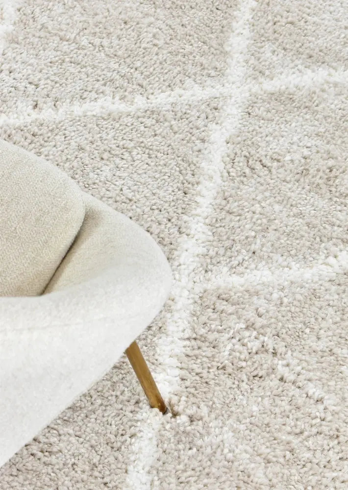 Palermo Shaggy Rug 1562A Cream Beige AUSTEX