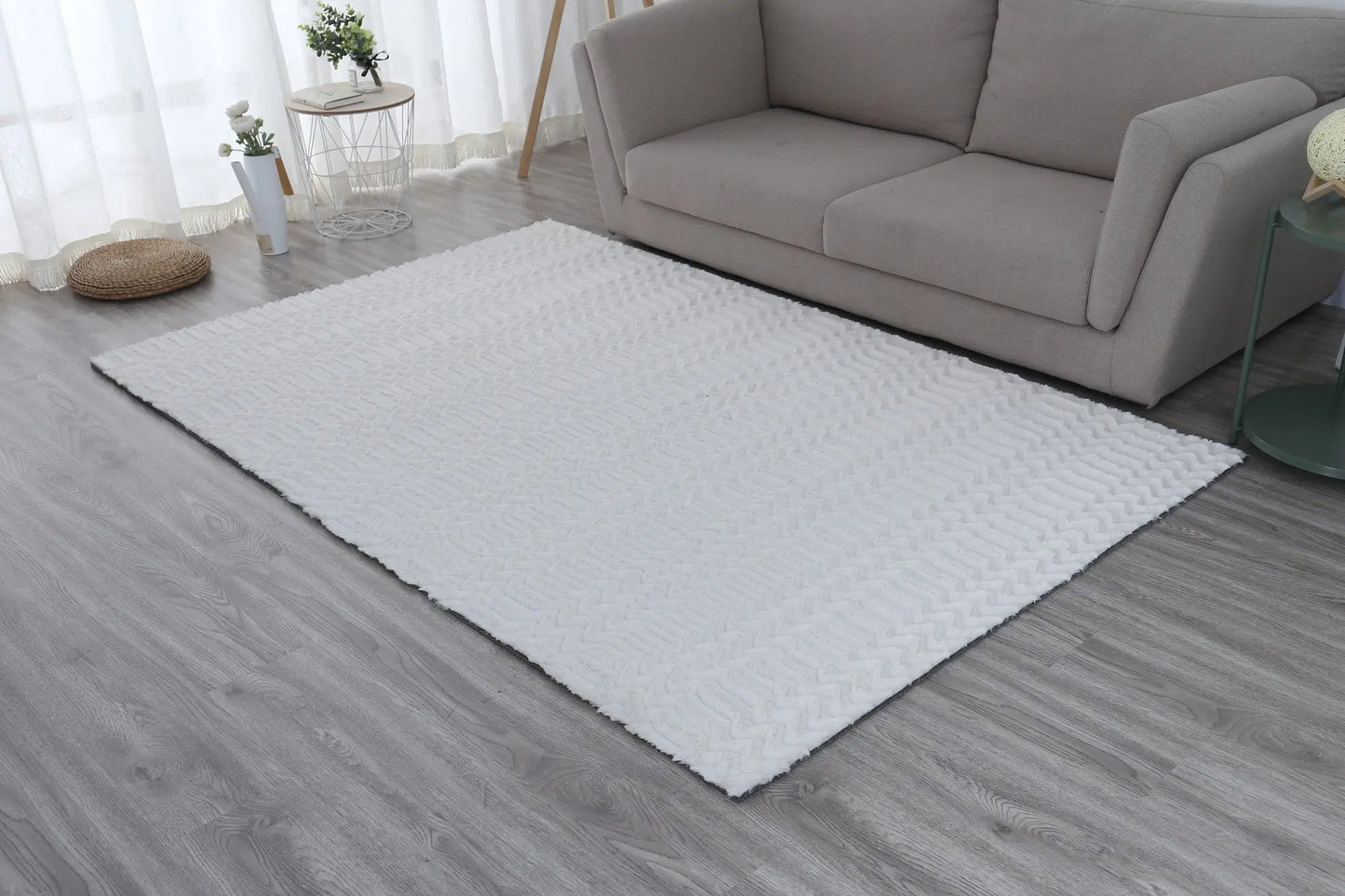 Panda Plush Super Soft  Innis Ivory Rug The Rug Co