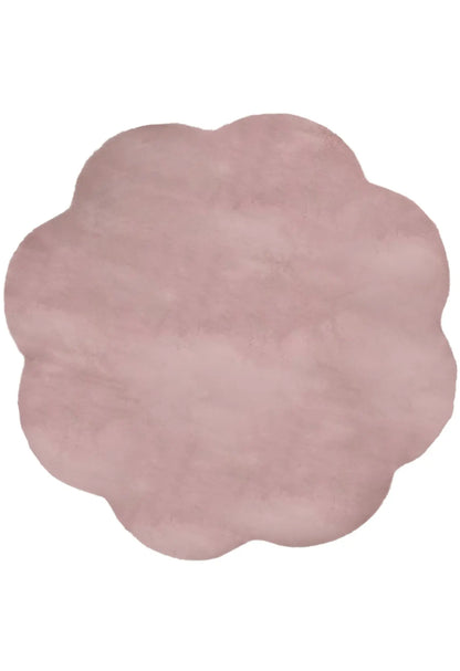 Panda Plush Super Soft Pink Flower Rug The Rug Co