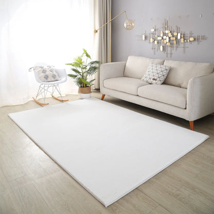 Panda Plush Super Soft White Rug The Rug Co