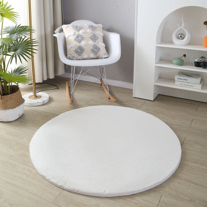 Panda Plush Super Soft White Rug The Rug Co