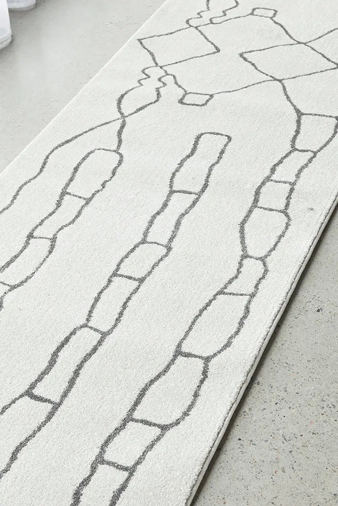 Pera Amy Grey Runner RUG CULTURE