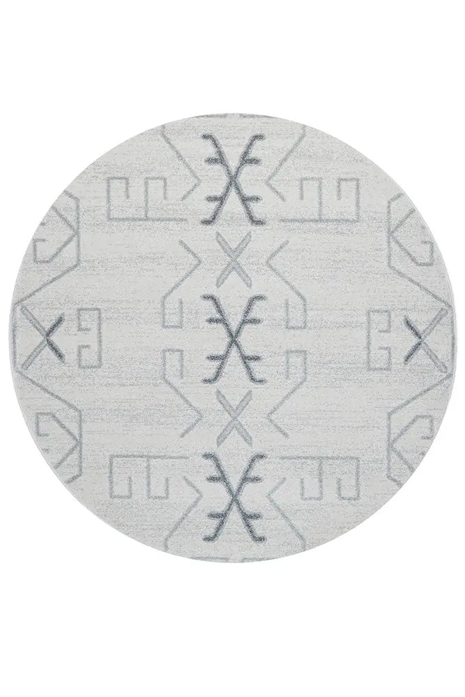 Pera Cala Grey Round RUG CULTURE