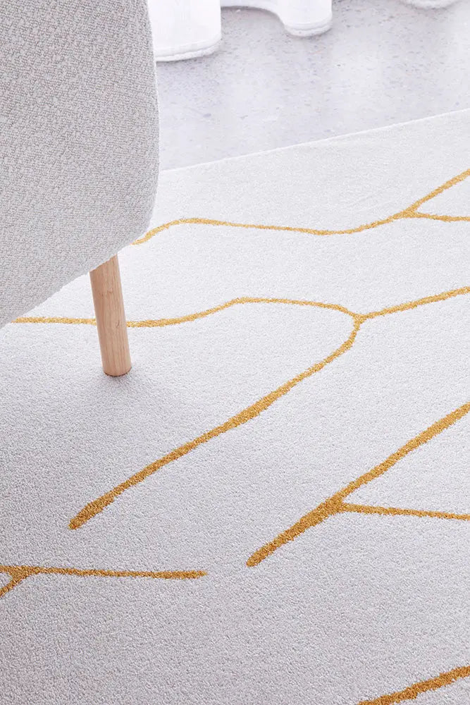 Pera Ivy Gold Rug RUG CULTURE