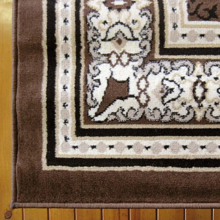 Ruby 6334 Brown Hallway Runner Saray Rugs