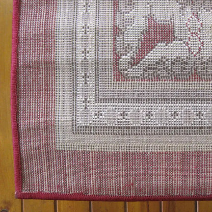 Ruby 6334 Red Hallway Runner Saray Rugs